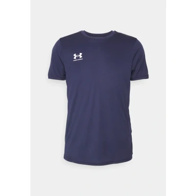 Image of Under Armour Challenger Train Sports Tshirt, Men&#039;s, Size: XL, Midnight navy/white