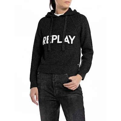 Image of Replay Jumper, Women&#039;s, Size: Medium, Black