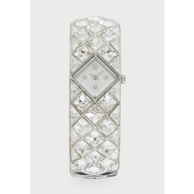 Image of Swarovski Curiosa Bangle Watch silvercoloured, Women&#039;s, Size: ONE, Silver/coloured