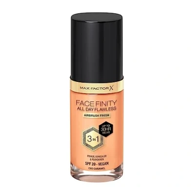 Image of Max Factor Facefinity All Day Flawless 3 in 1 Vegan Foundation 30ml (Various Shades) C85 CARAMEL