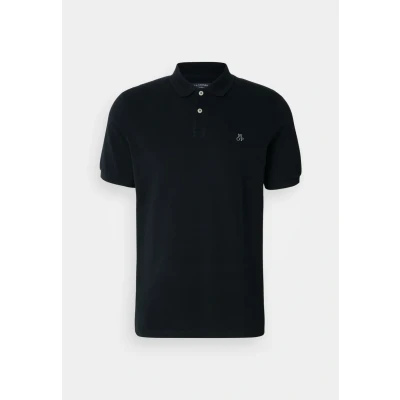 Image of Marc O&#039;Polo Short Sleeve Button Placket Slits Embroide Polo shirt, Men&#039;s, Size: XS, Black