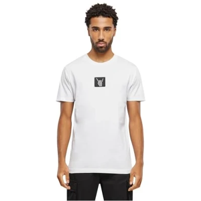 Image of Mister Tee Skelett Patch Print Tshirt, Men&#039;s, Size: Small, White