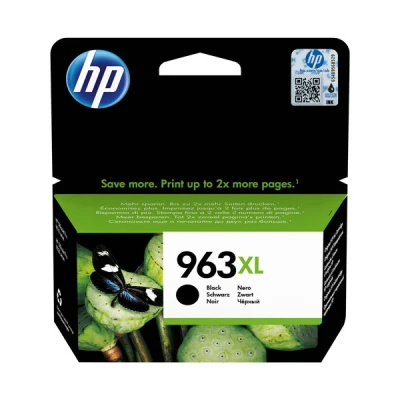 Image of HP 963 XL 3JA30AE Original High Capacity Cartridge, 2000 Pages, Compatible with OfficeJet Pro 9010 Series and 9020 Inkjet Printers, Black