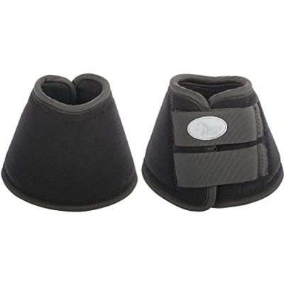 Image of Harry&#039;s Horse Neoprene bell boots brushed black