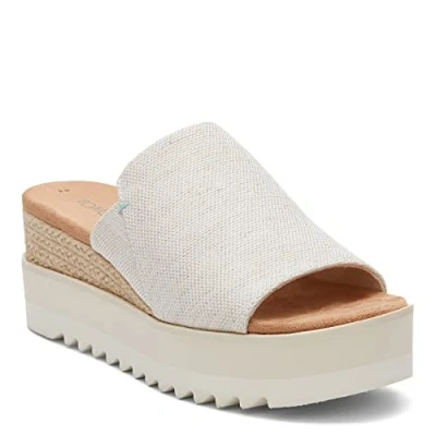 Image of TOMS Diana MULE Heeled mules, Women&#039;s, Size: 9, Natural Textile