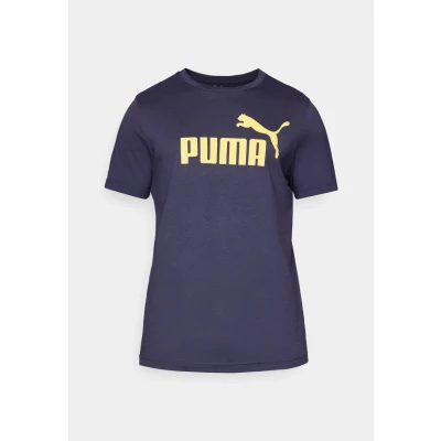 Image of Puma LOGO TEE Print Tshirt, Men&#039;s, Size: XL, New navy