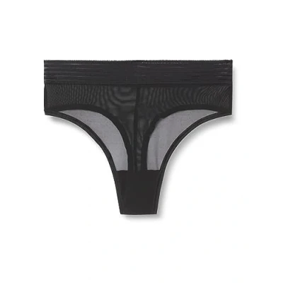 Image of Triumph Tempting Sheer Highwaist Thong, Women&#039;s, Size: Medium, Black