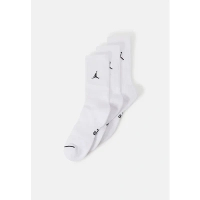 Image of Jordan Everyday CREW 3 PACK Unisex Sports socks, Size: 2 5, White/black