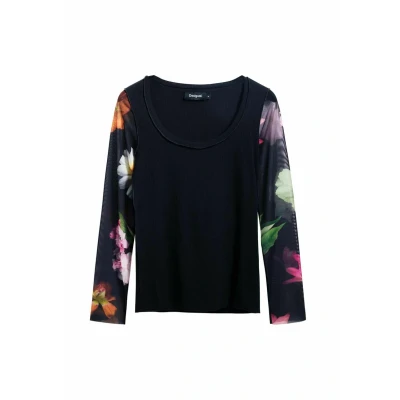 Image of Desigual Long sleeved top, Women&#039;s, Size: 10, Black