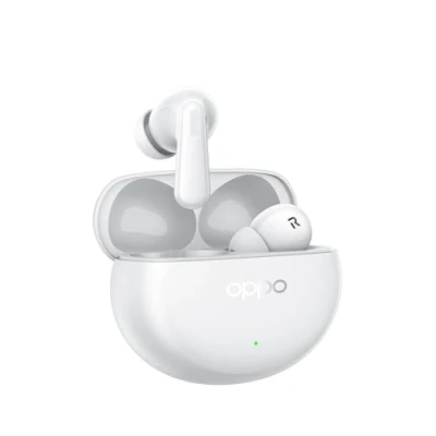 Image of OPPO Enco Air4 Pro True Wireless Earphones, 44h Autonomy, Titanium Driver 12.4 mm, Bluetooth 5.4, Touch Controls, AI Noise Cancellation, Android and iOS, IP55, [Italian Version],White