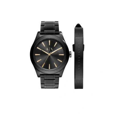 Image of Armani Exchange Watch, Men&#039;s, Size: One Size, Schwarz