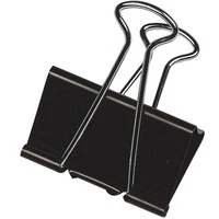 Image of Q Connect Foldback Clip, 51 mm, Black, Pack of 10