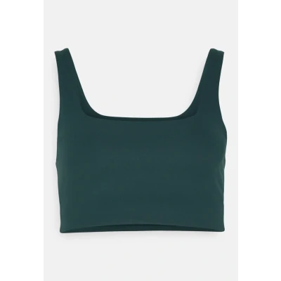 Image of Girlfriend Collective Tommy Square NECK Medium support sports bra, Women&#039;s, Size: XS, Moss