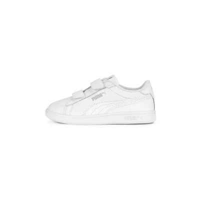 Image of Puma Smash 3.0 Unisex Trainers for kids, Size: 1.5, White cool light gray Leather