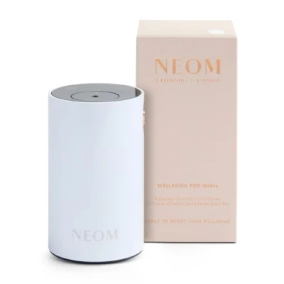 Image of Neom Wellbeing London Pod Mini+ Waterless Essential Oil Diffuser White