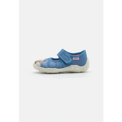 Image of Superfit Bonny Ankle strap ballet pumps for kids, Size: 11K, Blau/mehrfarbig shoes