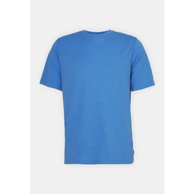 Image of Jack &amp; Jones Men&#039;s Jjeorganic Melange Tee Ss O Neck Noos T Shirt, French Blue/Detail: Melange, L