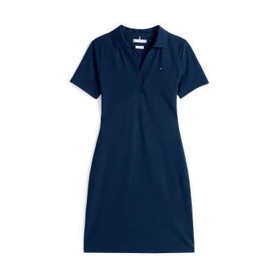 Image of Tommy Hilfiger SLIM OPEN Dress Day dress, Women&#039;s, Size: 3XL, Dark night navy