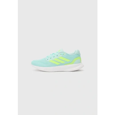 Image of adidas Women&#039;s Runfalcon 5 Running Shoes, Semi Flash Aqua Lucid Lemon Core Black, 7 UK