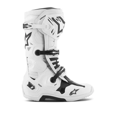 Image of Alpinestars SMX Plus v2 Motorcycle Boots (Black/White, 45)