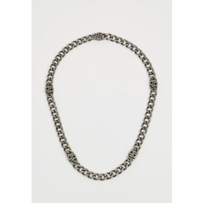 Image of BOSS Double Absolute Necklace, Men&#039;s, Size: One Size, Grey