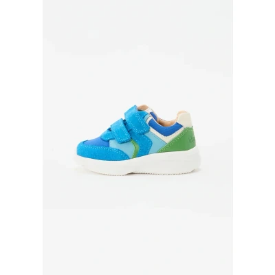 Image of Bisgaard YUKI Unisex Trainers for kids, Size: 4K, Blue Leather and textile