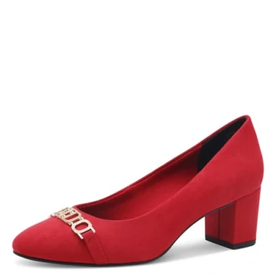 Image of MARCO TOZZI Women&#039;s Damen by Guido Maria Kretschmer Pumps 2 82400 44, Red, 4 UK