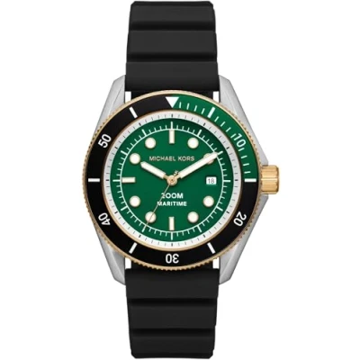 Image of Michael Kors Maritime Watch Watch, Men&#039;s, Size: One Size, Black