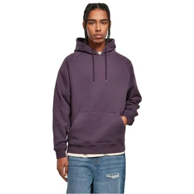 Image of Urban Classics Men&#039;s Blank Hoody Jumper, Purplenight, 3XL