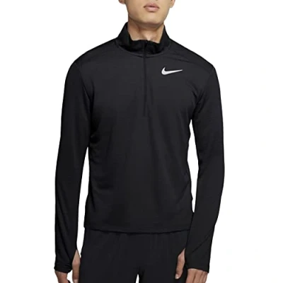 Image of Nike Performance M NK Pacer TOP HZ Long sleeved top, Men&#039;s, Size: XXL, Black/reflective silver