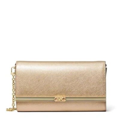 Image of Michael Kors MONA Clutch Pale goldcoloured, Women&#039;s, Size: One Size, gold coloured