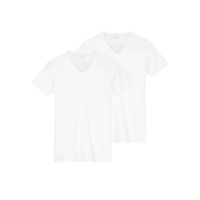 Image of Dstrezzed Eastwood 2 PACK Vneck Undershirt, Men&#039;s, Size: Small, White