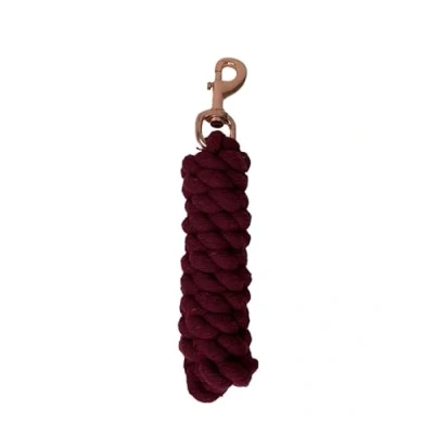 Image of HB Cotton leadrope with rose gold swivel hook
