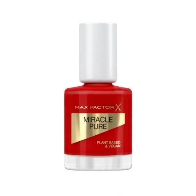 Image of Max Factor Miracle Pure Nail Polish Lacquer 12ml (Various Shades) Scarlet Poppy
