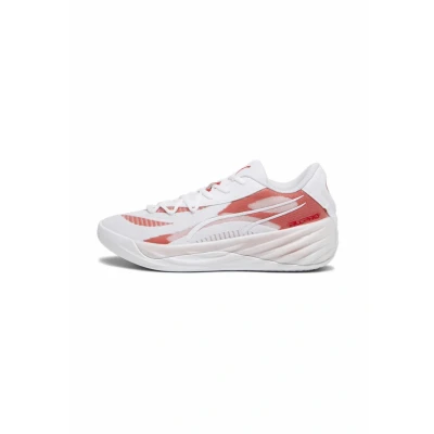 Image of Puma Allpro Nitro Basketball shoes, Size: 7.5, White for all time red Synthetics/textile