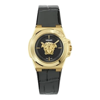 Image of Versace HERA Watch black/goldcoloured, Women&#039;s, Size: One Size, Black/gold coloured