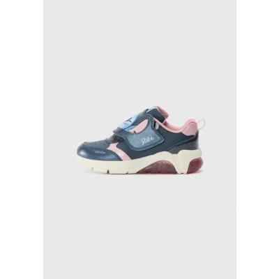 Image of Geox Light UP LILO Stitch Trainers for kids, Size: 12.5K, Navy/pink shoes