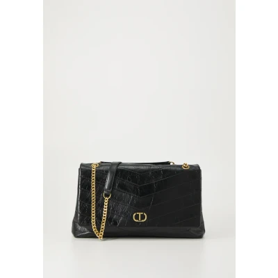 Image of Twinset Milano Quilted Shoulder Bag Art. 251TB7450, Black