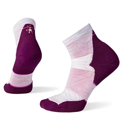Image of Smartwool RUN Targeted Cushion Ankle Sports socks, Women&#039;s, Size: 8 10.5, Purple eclipse