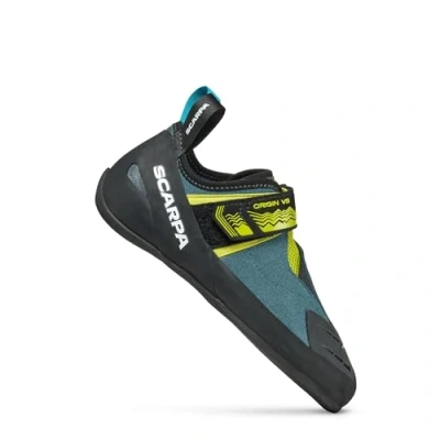 Image of Scarpa Origin VS Climbing Shoes Boulder Shoes, Petrol lime, 44 EU