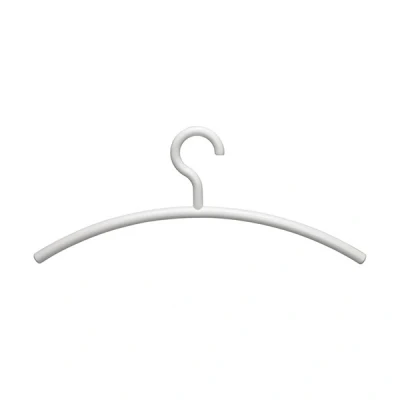 Image of MAUL Plastic Clothes Hangers Modern in Elegant Design Sturdy and Durable for Jackets, Shirts Trousers White Set of 5