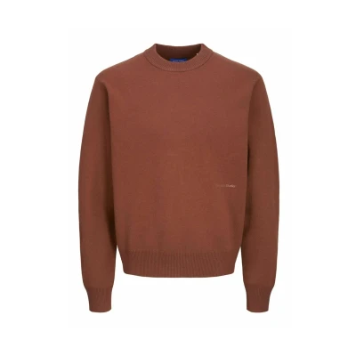 Image of Jack &amp; Jones MIT Rundhals Einfarbig Jumper, Men&#039;s, Size: XS, Brown