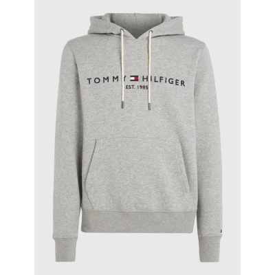 Image of Tommy Hilfiger LOGO Hoody Hoodie, Men&#039;s, Size: 3XL, Grey