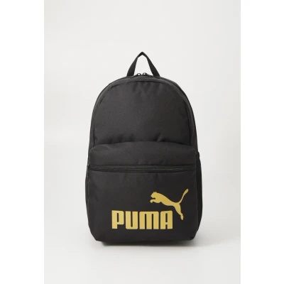 Image of Puma Phase Backpack Unisex Rucksack, Size: One Size, Black/gold