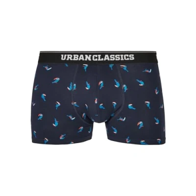 Image of Urban Classics 3 PACK Pants, Men&#039;s, Size: 3XL, Bird aop+boxer orange+charcoal
