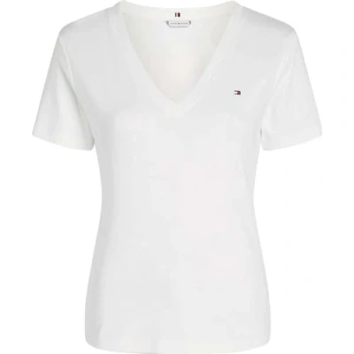 Image of Tommy Hilfiger SLIM CODY Basic Tshirt, Women&#039;s, Size: XXS, Ecru