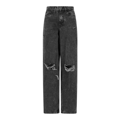 Image of Urban Classics Women&#039;s Trousers, Black Charcoal Washed, 33