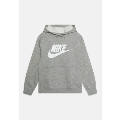 Image of Nike Sportswear CLUB Unisex Hoodie for kids, Size: 6 7y, Dark grey heather/white