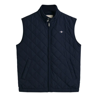 Image of GANT Waistcoat Evening BLUE, Men&#039;s, Size: Medium, blue