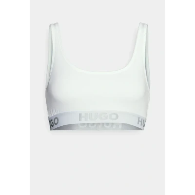 Image of HUGO Bralette Sporty LOGO Bustier, Women&#039;s, Size: XS, White